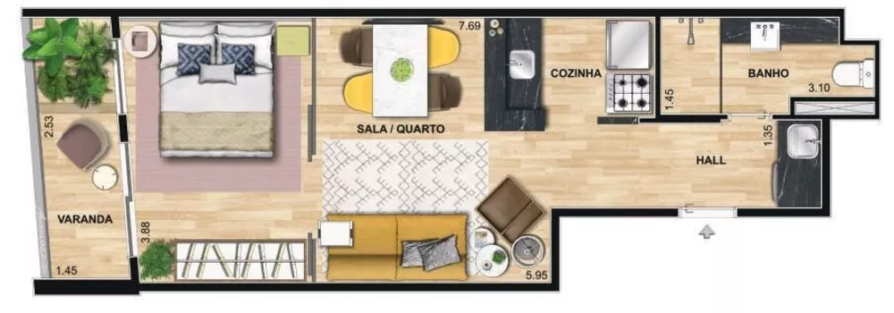 Kitnet-Studio, 42 m² - Foto 22