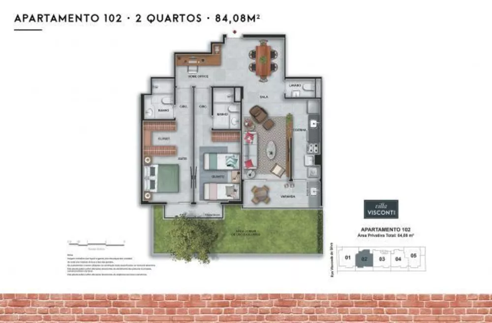 Apartamento, 3 quartos, 88 m² - Foto 2