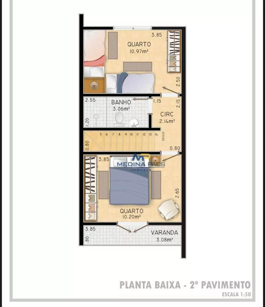 Casa, 2 quartos, 72 m² - Foto 26
