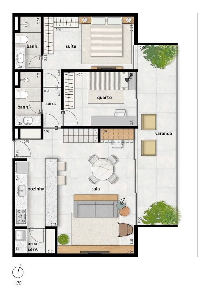 Apartamento, 2 quartos, 109 m² - Foto 8