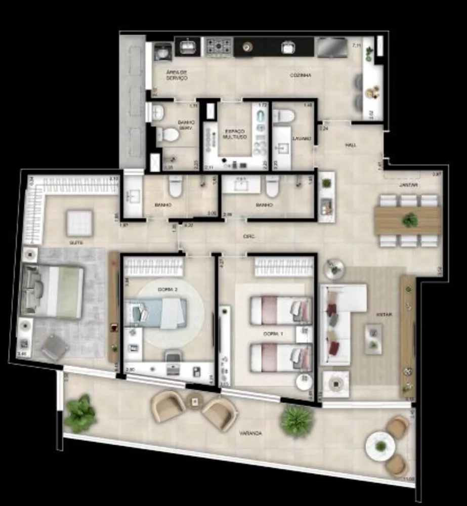 Apartamento, 2 quartos, 100 m² - Foto 15