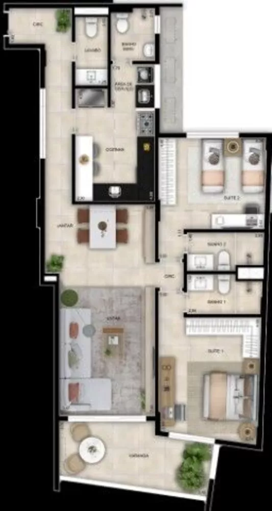 Apartamento, 2 quartos, 100 m² - Foto 18