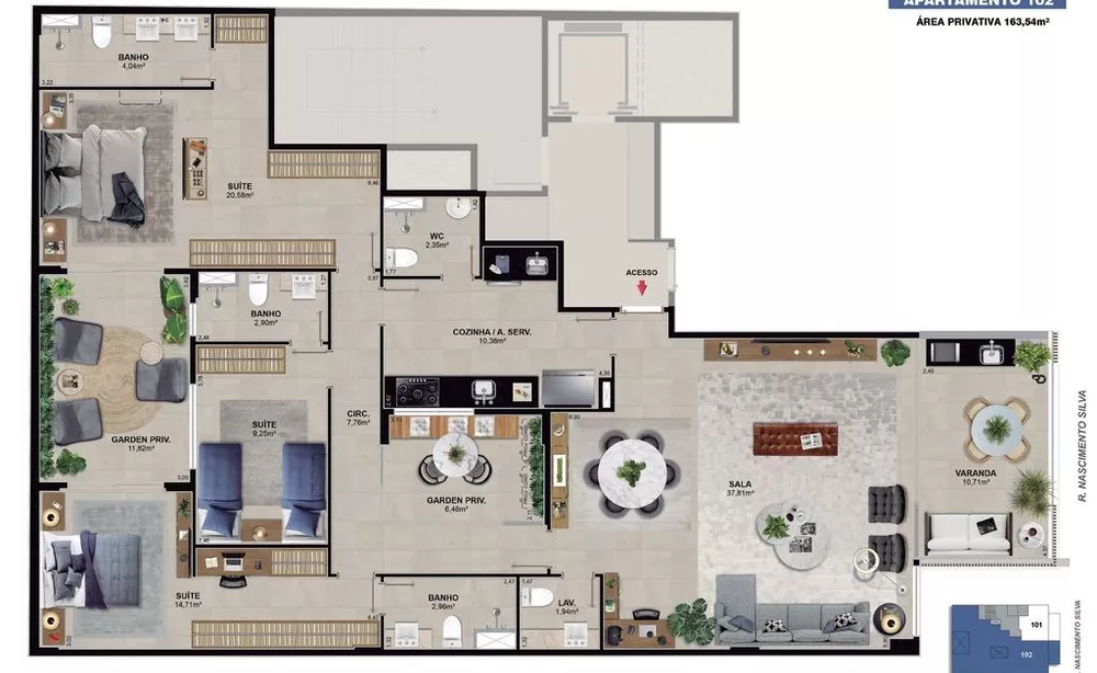 Apartamento, 4 quartos, 205 m² - Foto 9