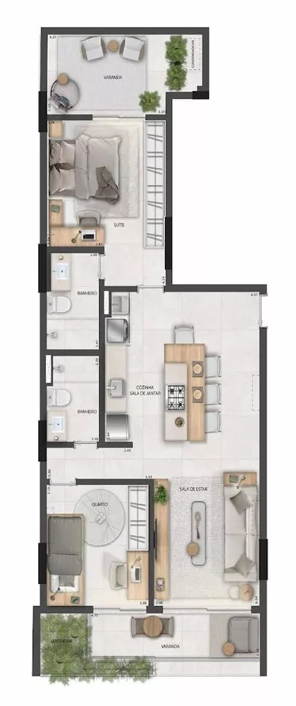 Kitnet-Studio, 63 m² - Foto 32