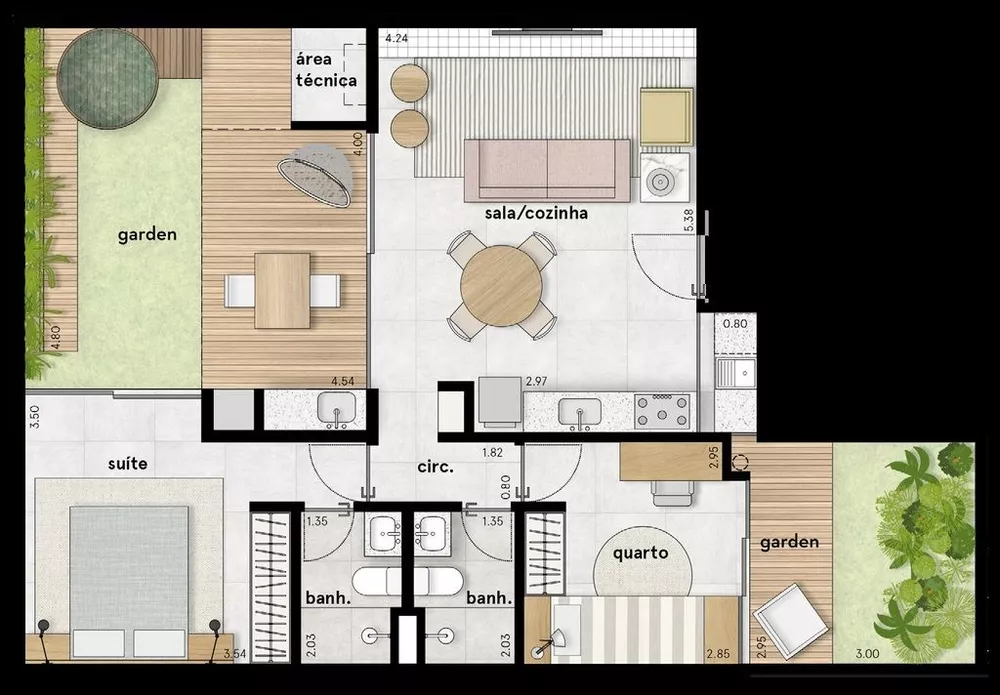 Apartamento, 2 quartos, 69 m² - Foto 8