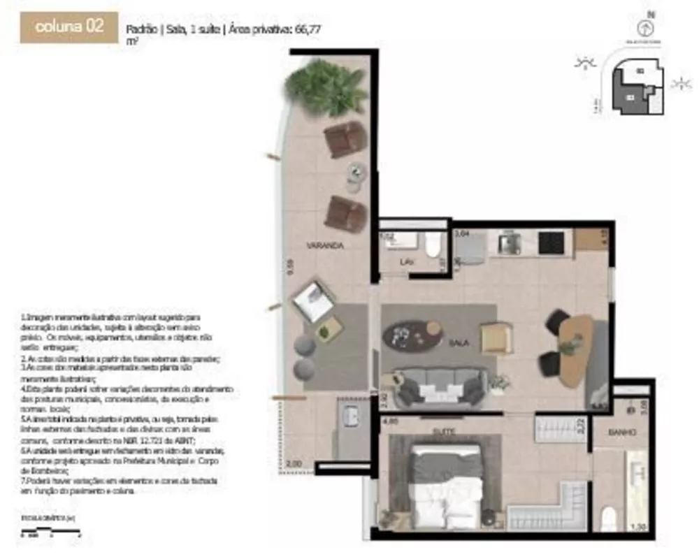 Apartamento, 1 quarto, 67 m² - Foto 13