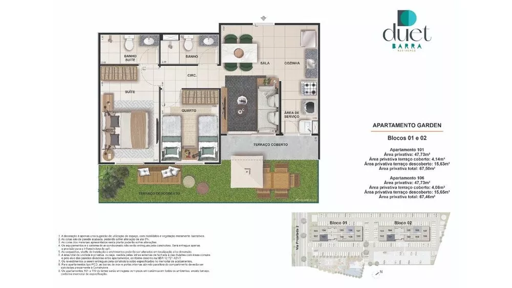Apartamento, 3 quartos, 59 m² - Foto 2