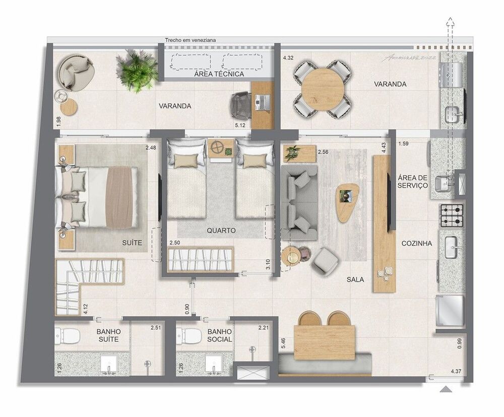 Apartamento, 3 quartos, 114 m² - Foto 6