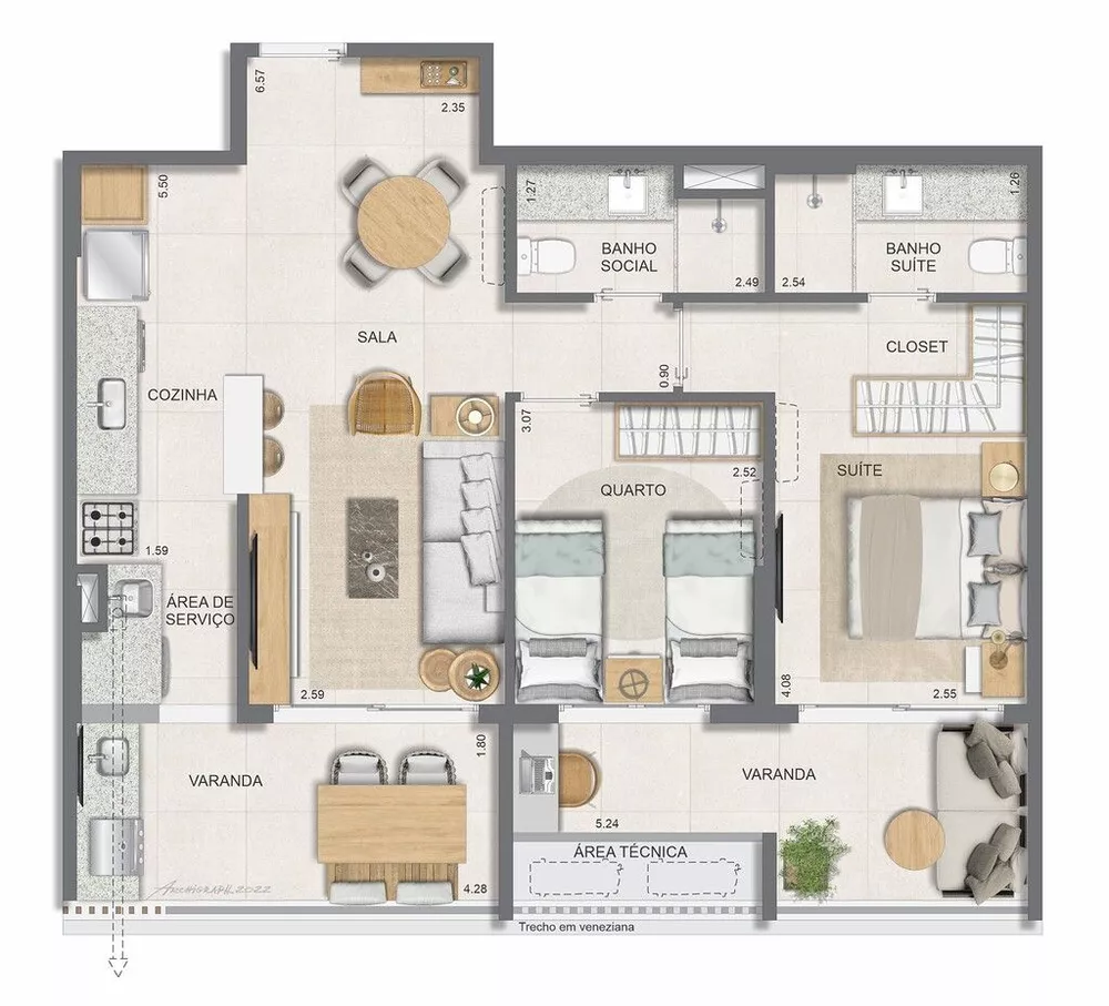 Apartamento, 3 quartos, 114 m² - Foto 25