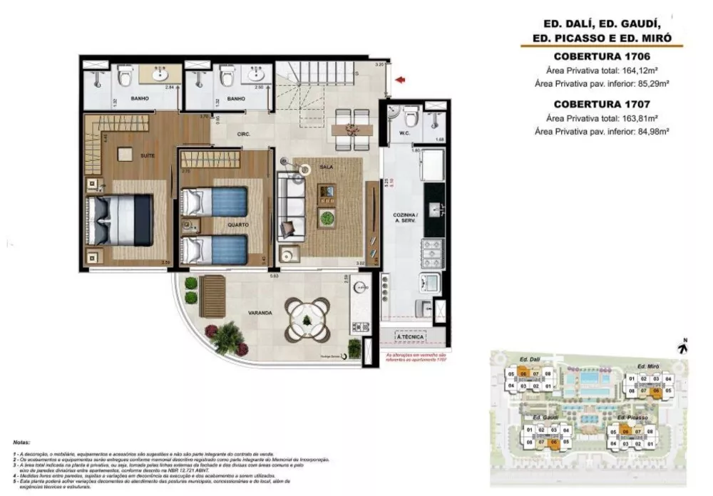 Cobertura, 2 quartos, 157 m² - Foto 2