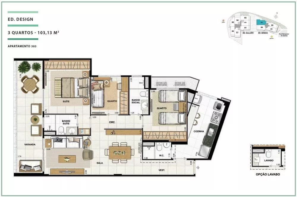 Apartamento, 3 quartos, 96 m² - Foto 12