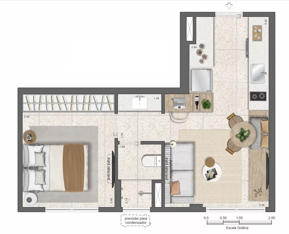 Apartamento, 1 quarto, 38 m² - Foto 12