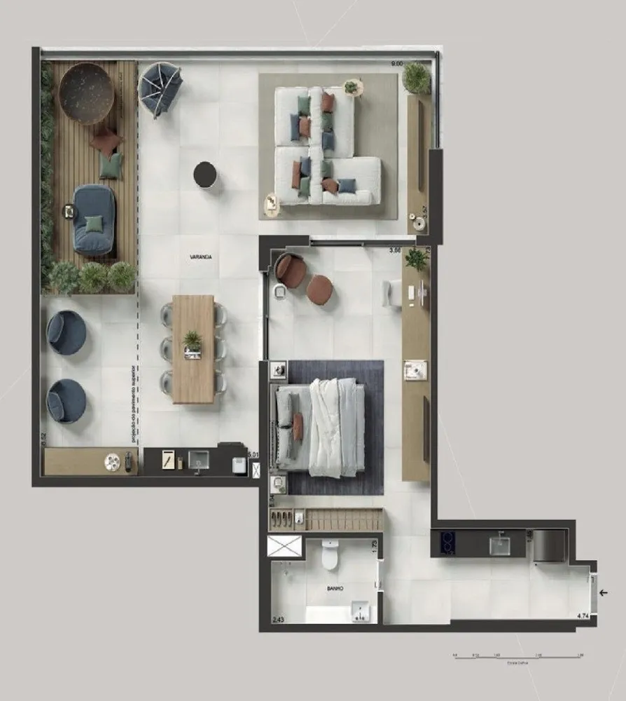 Apartamento, 1 quarto, 110 m² - Foto 55