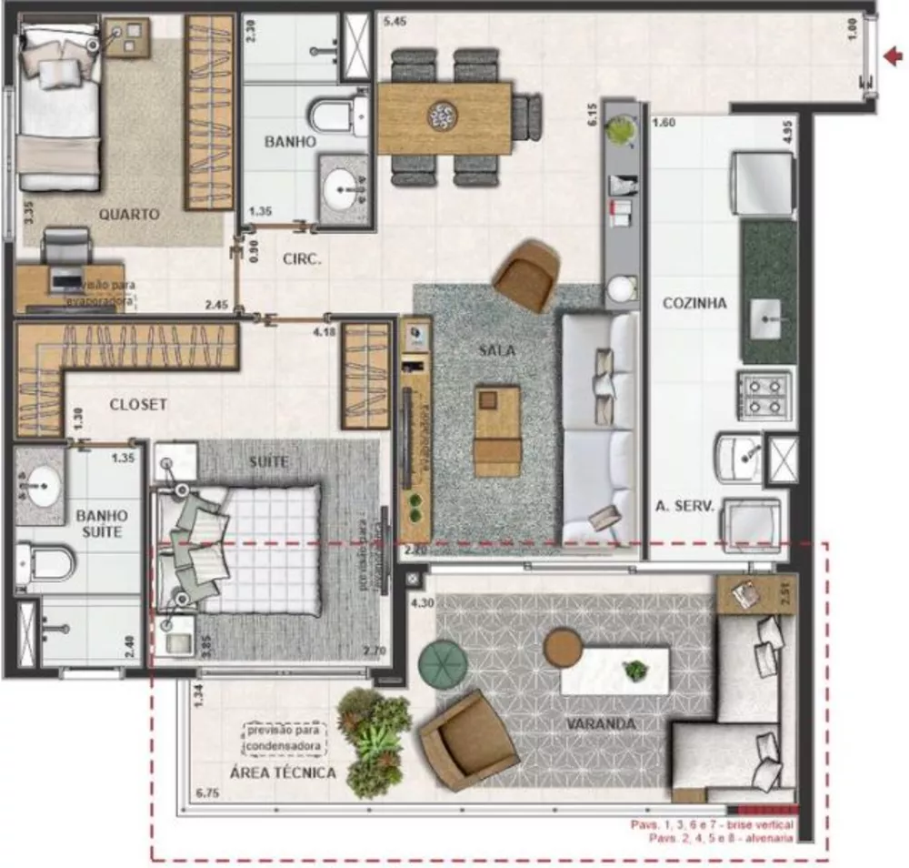 Apartamento, 2 quartos, 79 m² - Foto 59