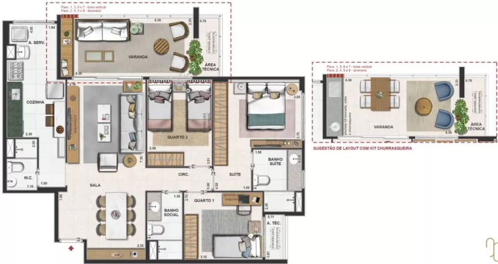 Apartamento, 2 quartos, 79 m² - Foto 17
