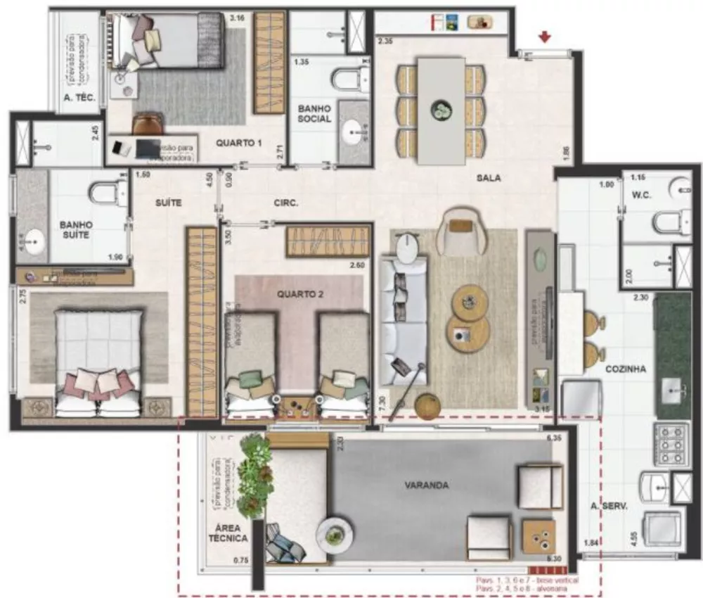 Apartamento, 2 quartos, 79 m² - Foto 11