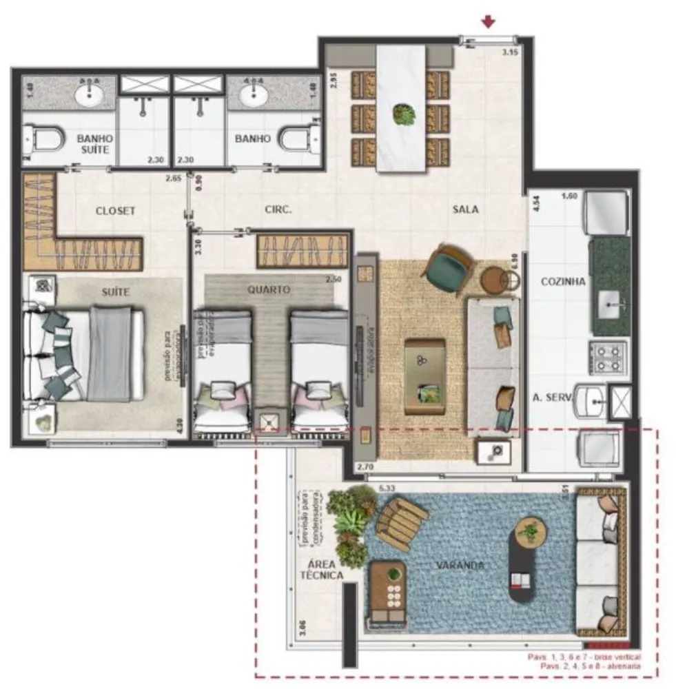 Apartamento, 2 quartos, 79 m² - Foto 23