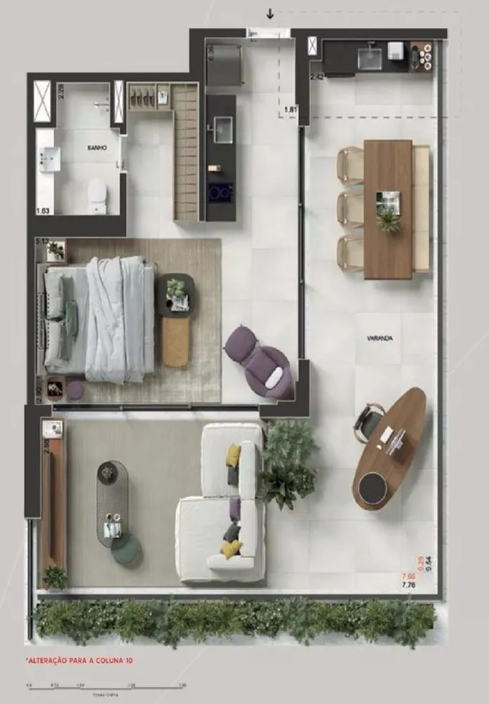 Apartamento à venda com 1 quarto, 56m² - Foto 54