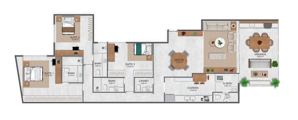 Apartamento, 3 quartos, 147 m² - Foto 10