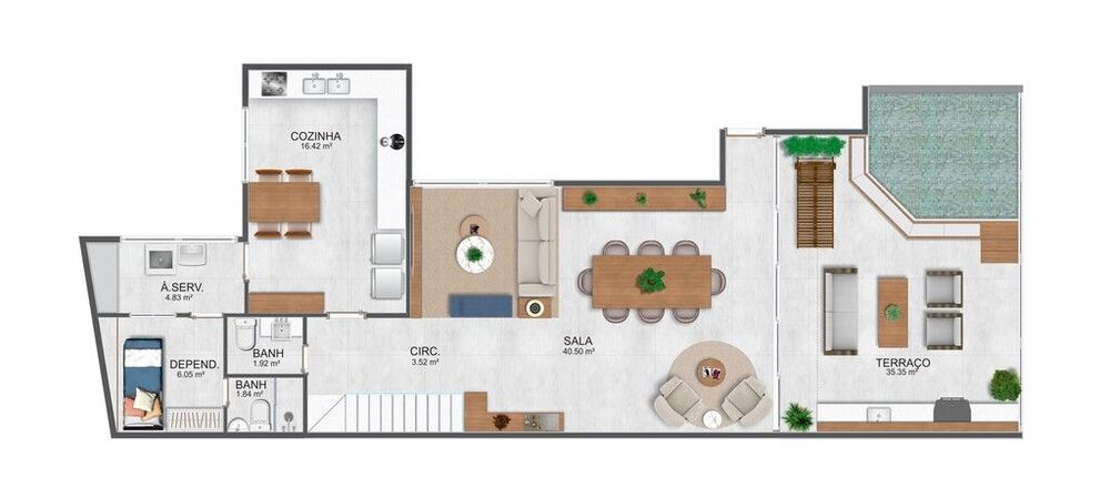 Apartamento, 3 quartos, 147 m² - Foto 4