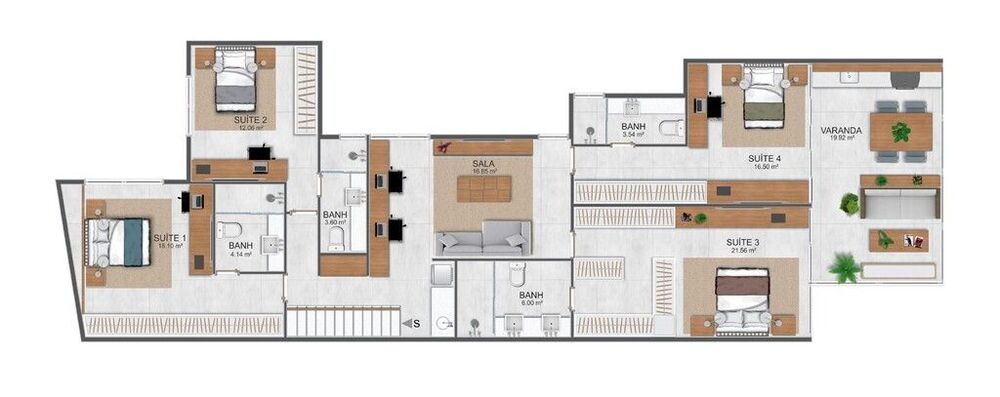 Apartamento, 3 quartos, 147 m² - Foto 11