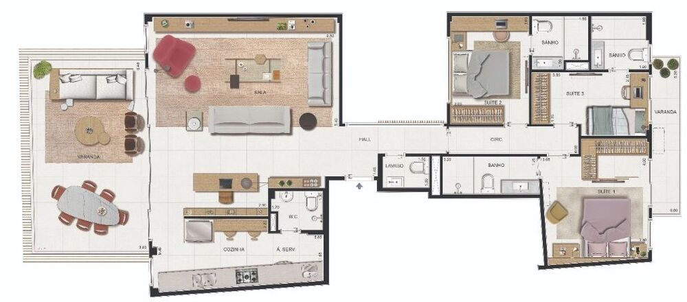 Apartamento, 3 quartos, 201 m² - Foto 11