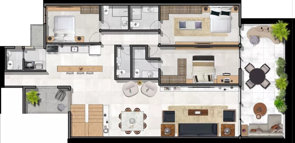 Apartamento, 2 quartos, 94 m² - Foto 1
