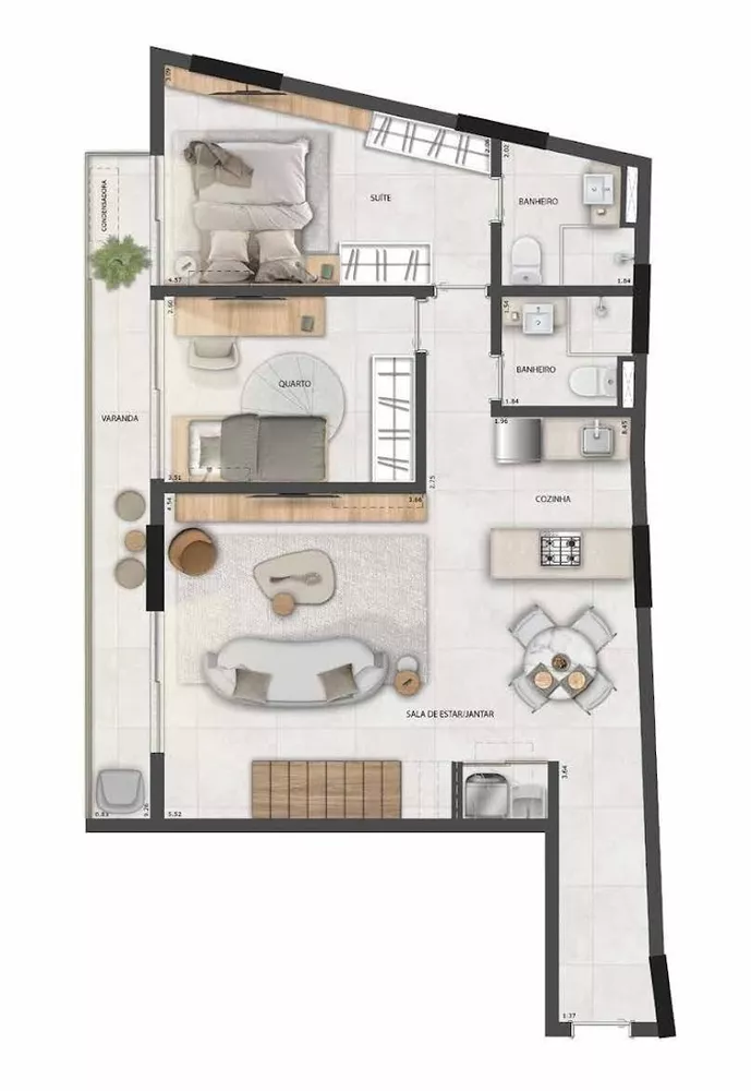Apartamento, 1 quarto, 75 m² - Foto 19