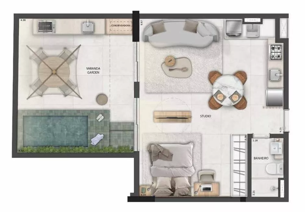 Apartamento, 1 quarto, 75 m² - Foto 21