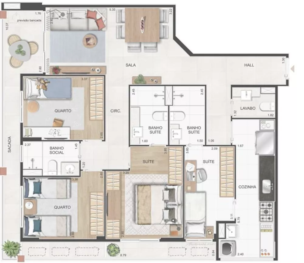 Apartamento, 4 quartos, 109 m² - Foto 22