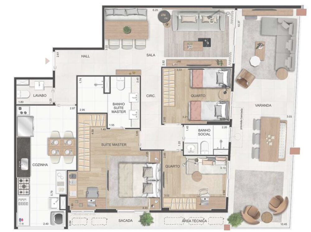 Apartamento, 4 quartos, 109 m² - Foto 8