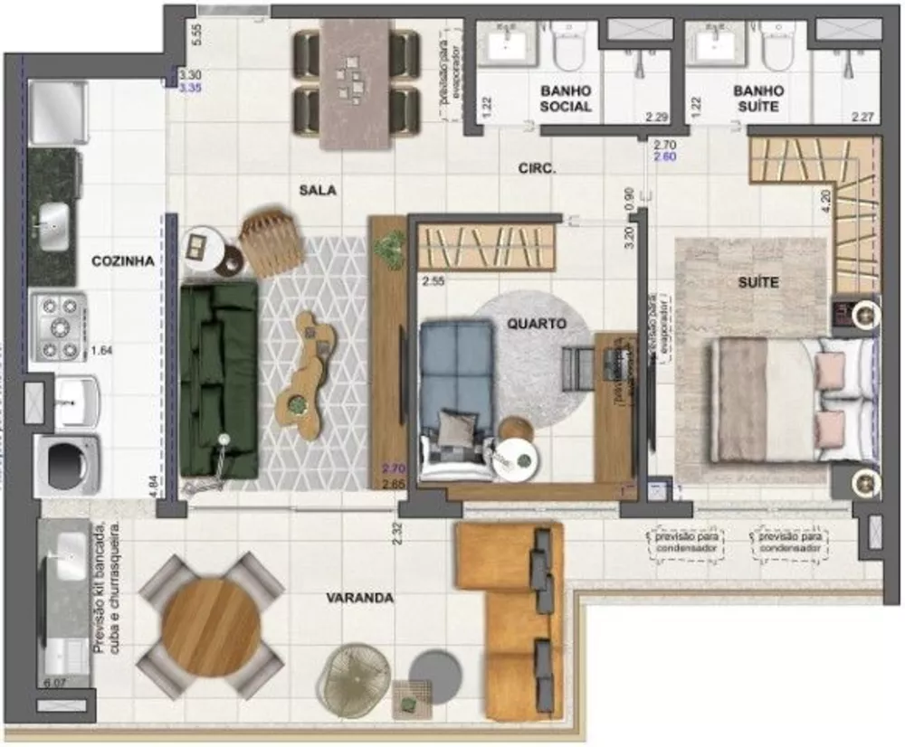 Cobertura, 3 quartos, 157 m² - Foto 57