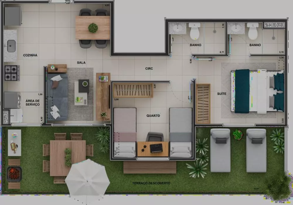 Apartamento, 2 quartos, 47 m² - Foto 7