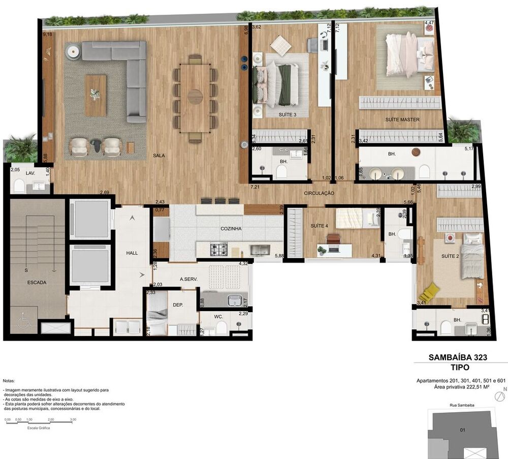 Cobertura à venda com 2 quartos, 200m² - Foto 9