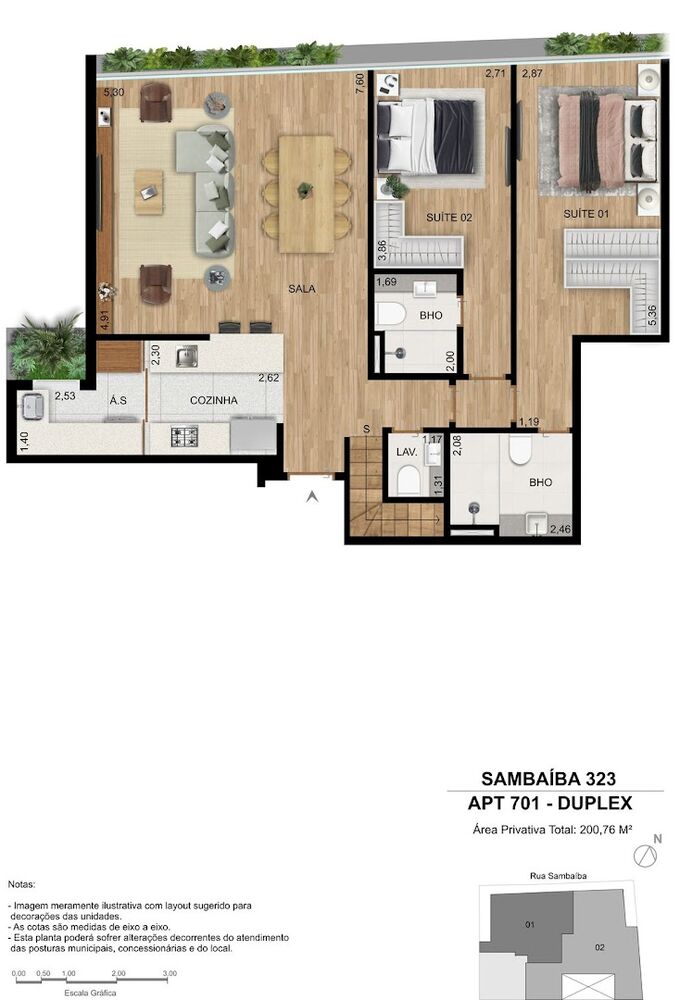 Cobertura à venda com 2 quartos, 200m² - Foto 8
