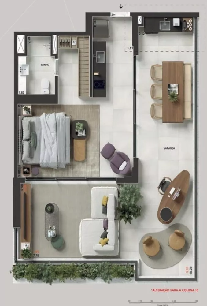 Apartamento, 1 quarto, 104 m² - Foto 13