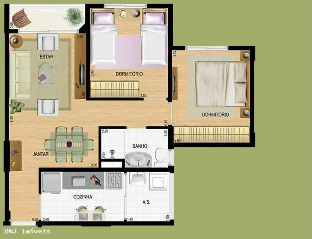 Apartamento, 2 quartos, 50 m² - Foto 15