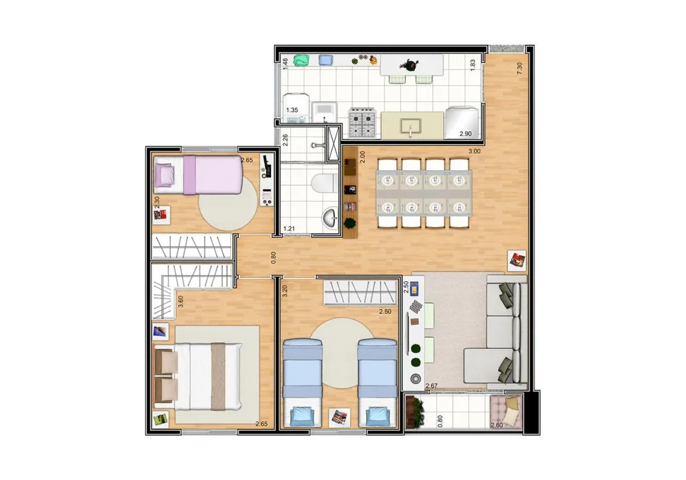 Apartamento, 3 quartos, 64 m² - Foto 16