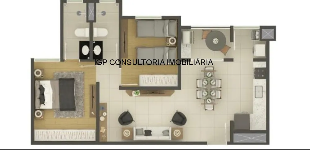 Apartamento, 2 quartos, 65 m² - Foto 1
