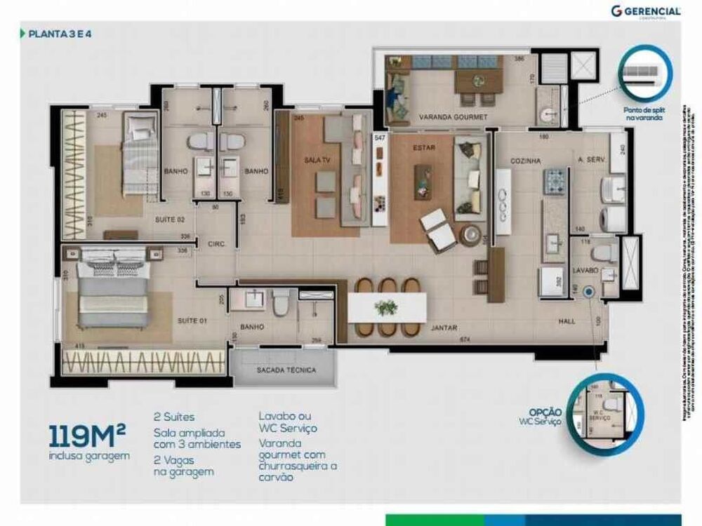 Apartamento à venda com 3 quartos, 98m² - Foto 23