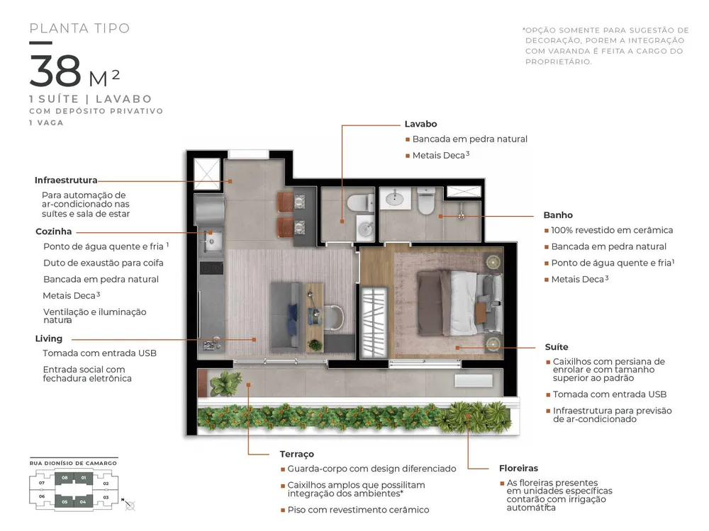 Apartamento, 1 quarto, 38 m² - Foto 5