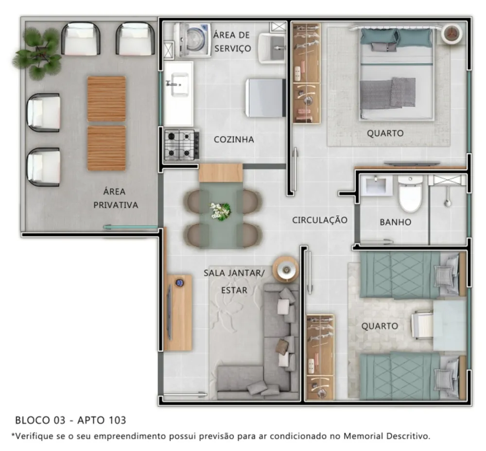 Apartamento, 2 quartos, 43 m² - Foto 8