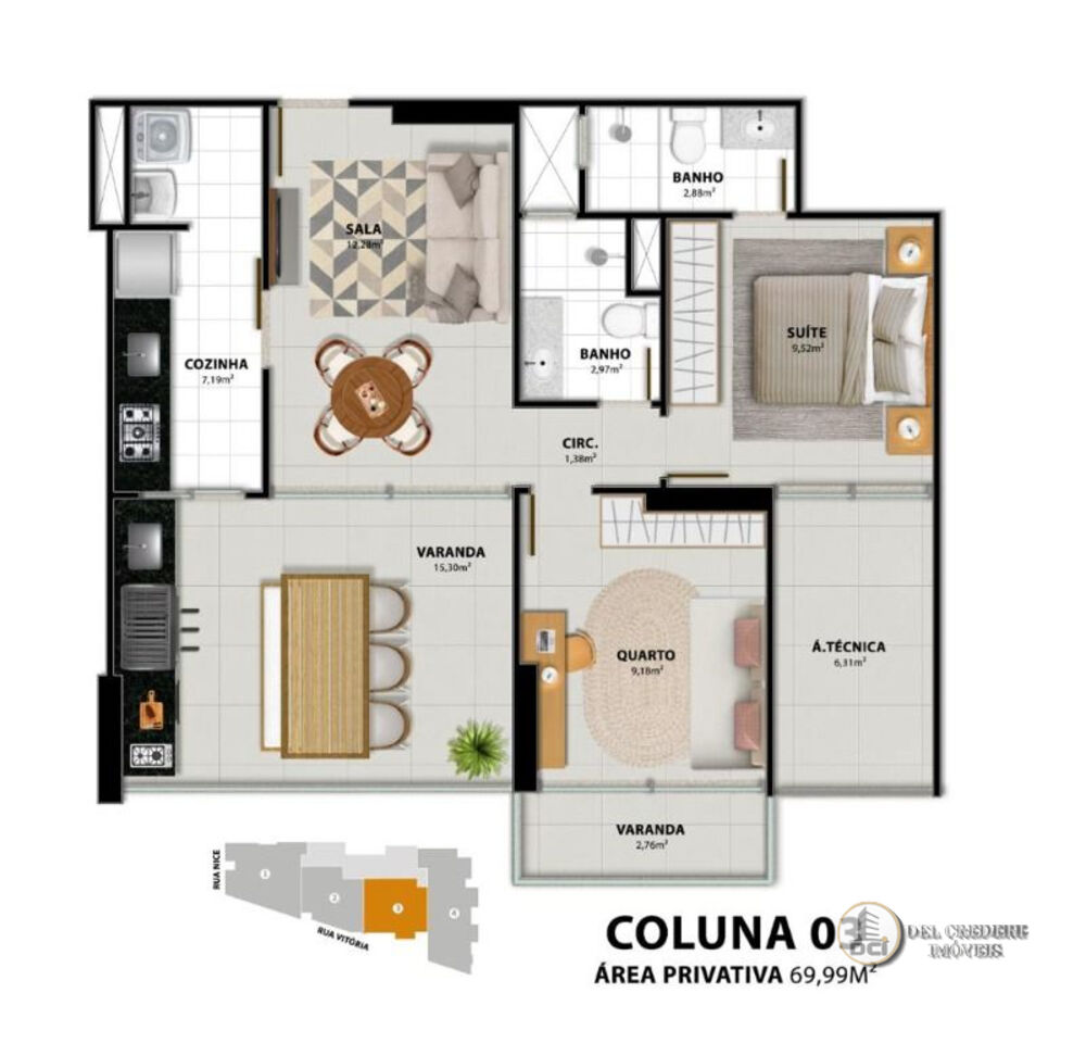 Apartamento à venda com 3 quartos, 70m² - Foto 20