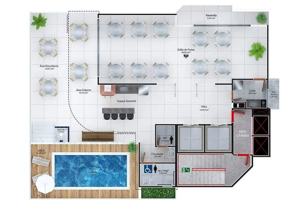 Apartamento à venda com 1 quarto, 38m² - Foto 33