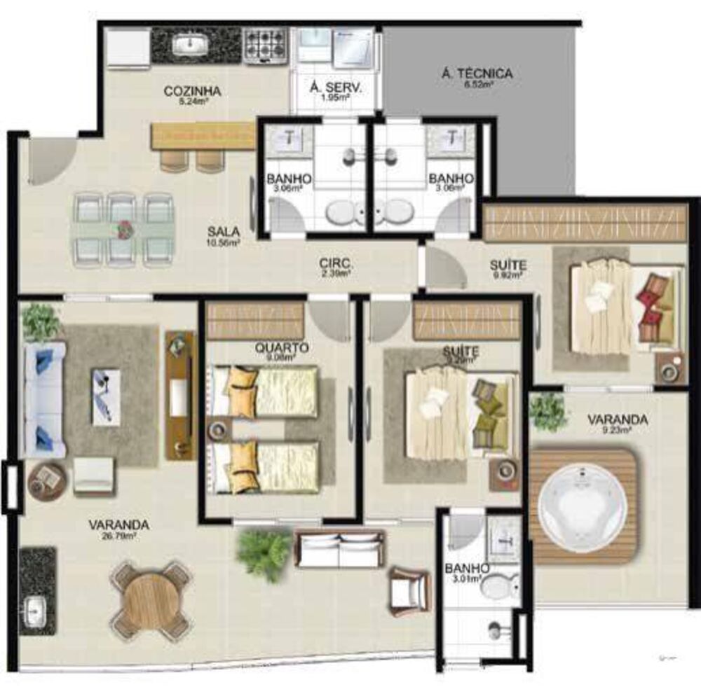 Apartamento, 2 quartos, 85 m² - Foto 1