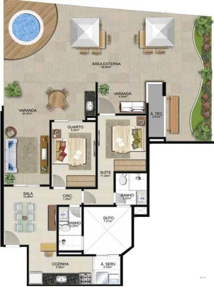 Apartamento, 2 quartos, 85 m² - Foto 2