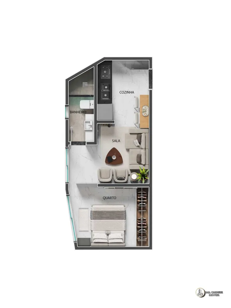 Apartamento, 1 quarto, 30 m² - Foto 1