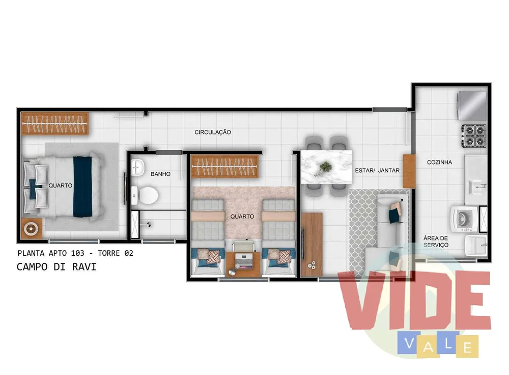 Apartamento, 2 quartos - Foto 5