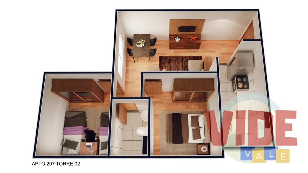 Apartamento, 2 quartos - Foto 8