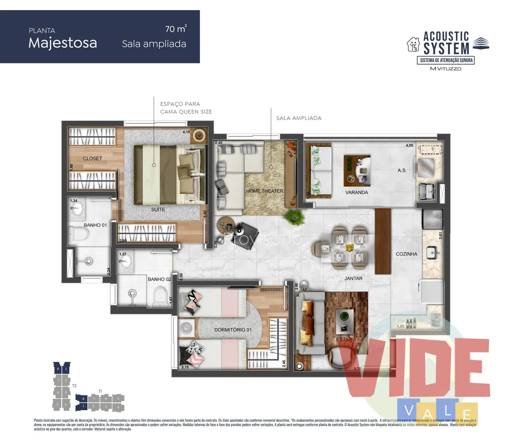 Apartamento, 3 quartos, 71 m² - Foto 3